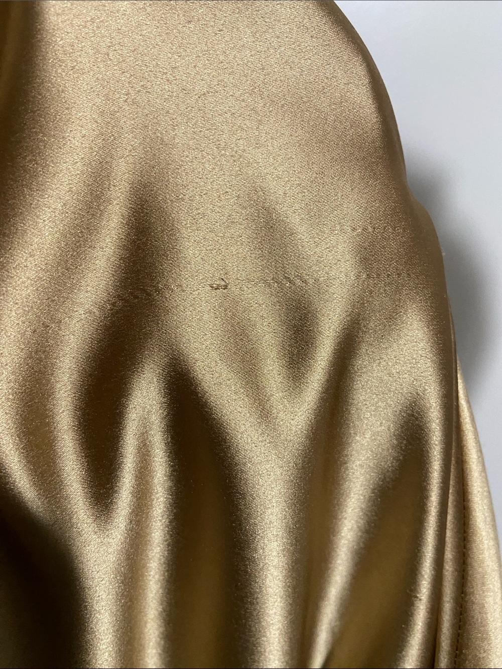 Vintage Ralph Lauren Skirt Womens Small Gold Satin Maxi Evening Formal Holiday - Picture 13 of 13